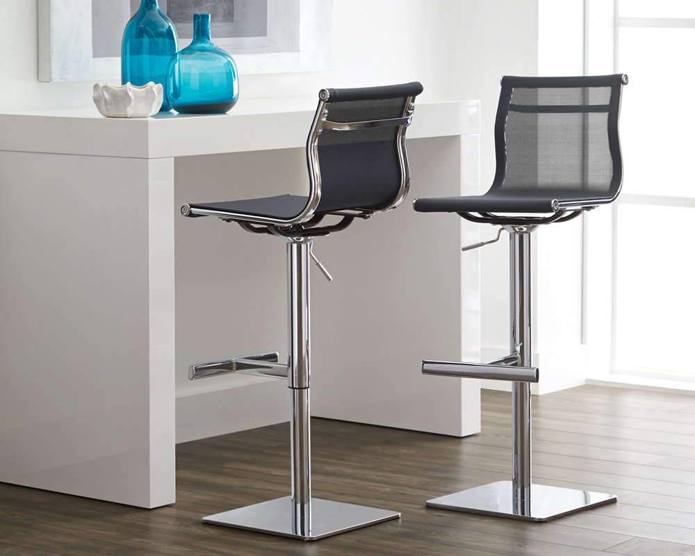 Sunpan Modern Urban Unity Travis Adjustable Height Bar Stool - Defaultname sunpan modern urban unity travis adjustable height bar stool - defaultname