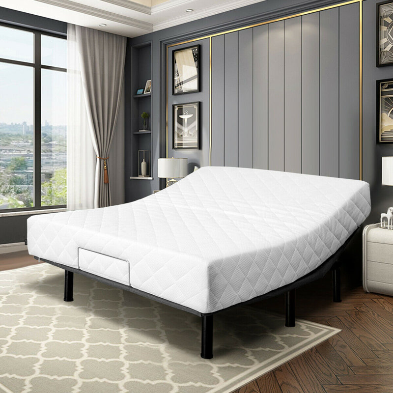 K Like Queen Size Steel Frame Remote Adjustable Bed Base