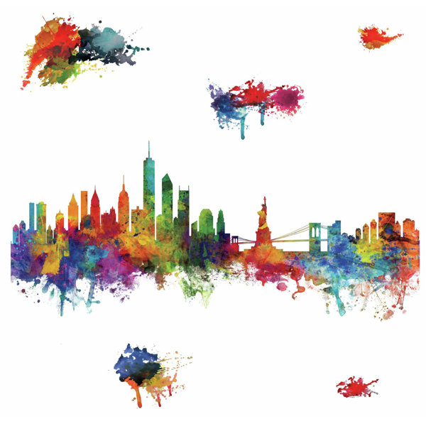 Full Colour NEW YORK BRIDGE wall art sticker decal transfer Vinyl Graphic Mural 