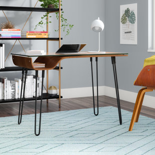 Go to store & view more images Haysville Glass Writing Desk by Wade Logan