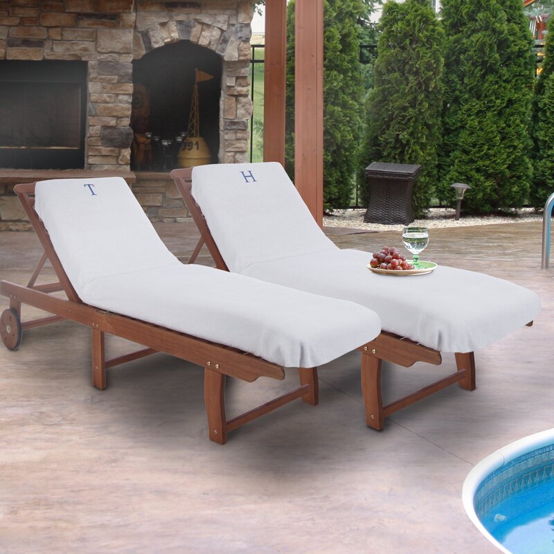 pool chaise lounge chair covers cotton
