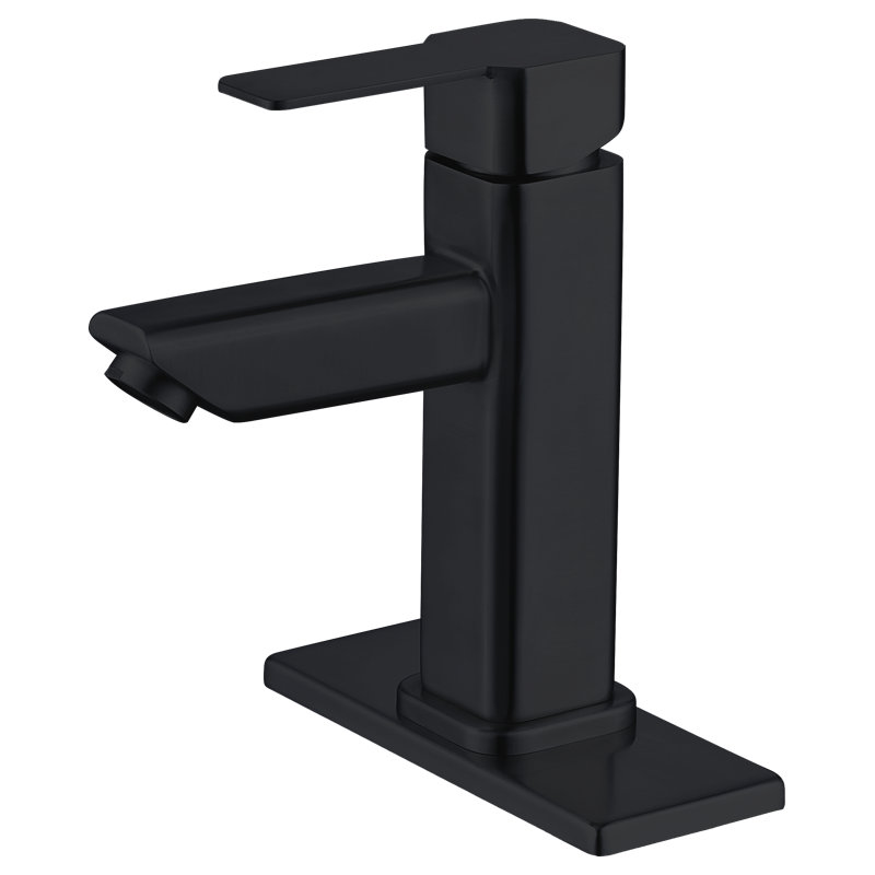 Lance 38C-B131N-MB iBenso Lance Solid Stainless Steel Ceramic Cartridge Single Hole Bathroom Faucet