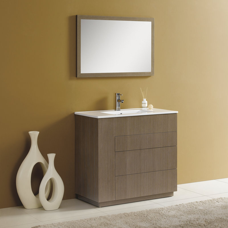 Cosmo 36" Single Vanity Set with Mirror