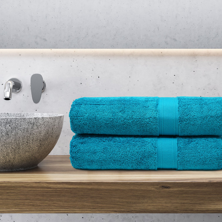 Plush Blush 2 Piece Cotton Blend Bath Towel Set (Set of 2)