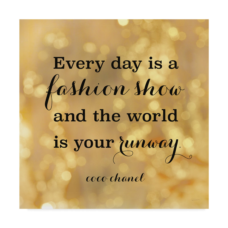 Winston Porter Fashion Quotes Ii Graphic Art Print On Wrapped Canvas Wayfair A spirit, an extension of one's self. fashion quotes ii graphic art print on wrapped canvas