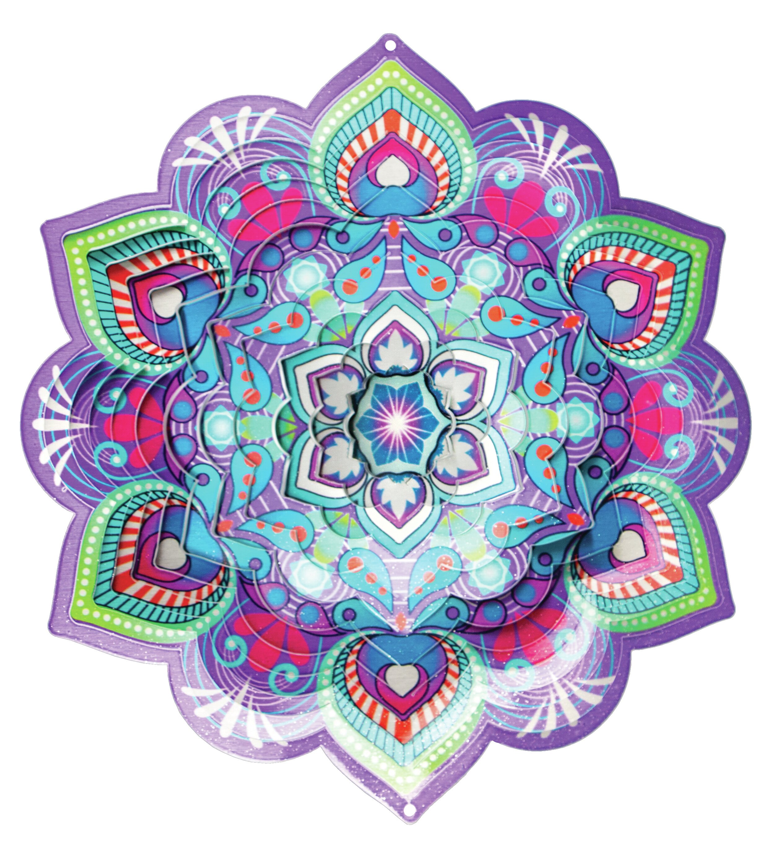 Download World Menagerie Kalessa Lotus Mandala 3d Wind Spinner Wayfair