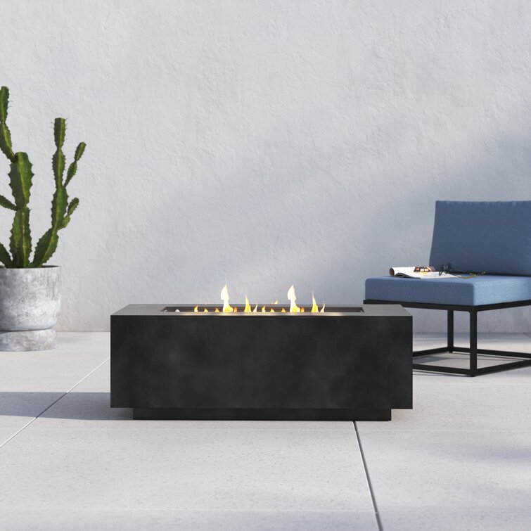 dellana aluminum propane fire pit table latitude run