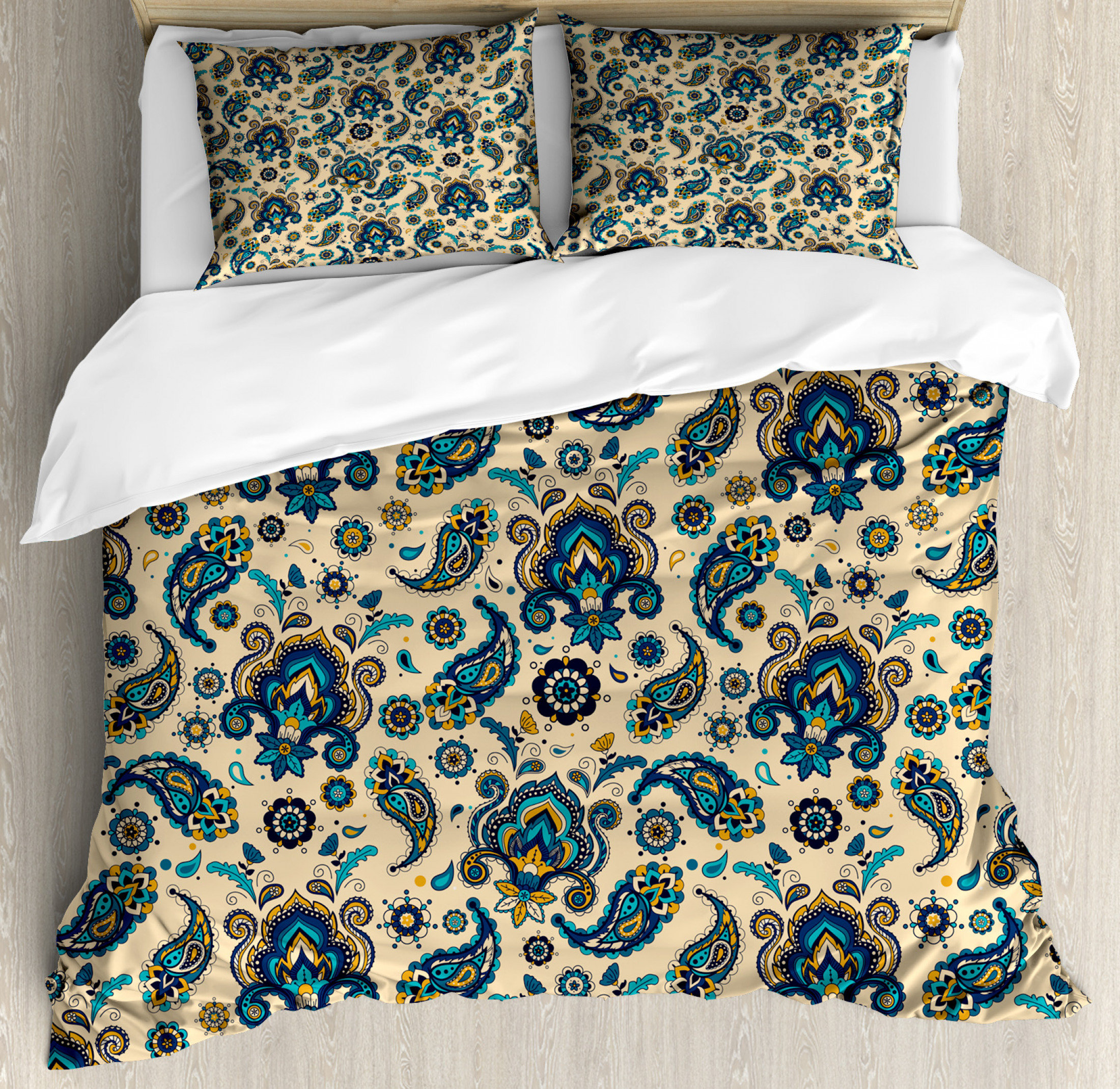 East Urban Home Ambesonne Paisley Duvet Cover Set Colourful