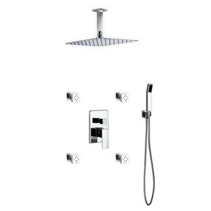 Aqua Piazza Rain Shower Head Complete Shower System