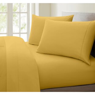 1000 TC OR 1200 TC Organic Cotton Bedding Select Item & Size Gold Stripes 