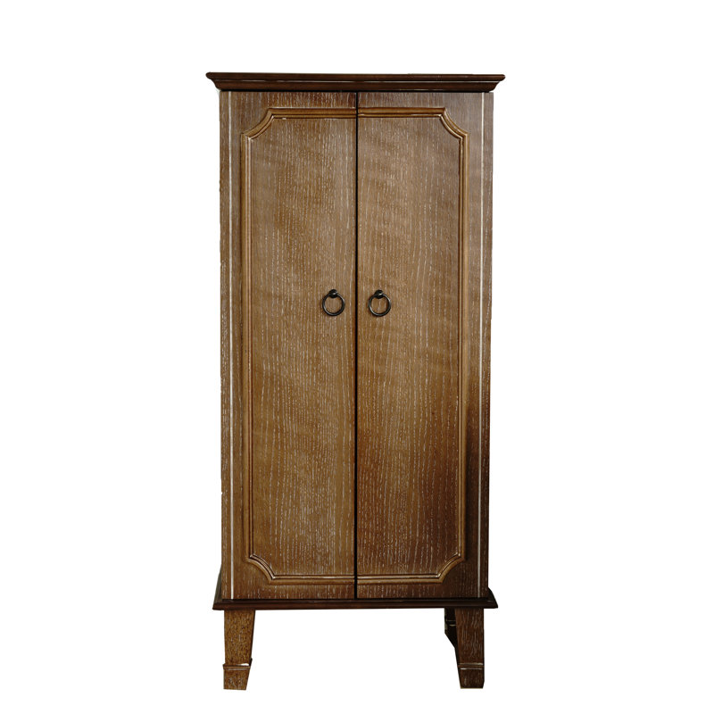 Beachcrest Home Enloe Free Standing Jewelry Armoire With Mirror Reviews Wayfair