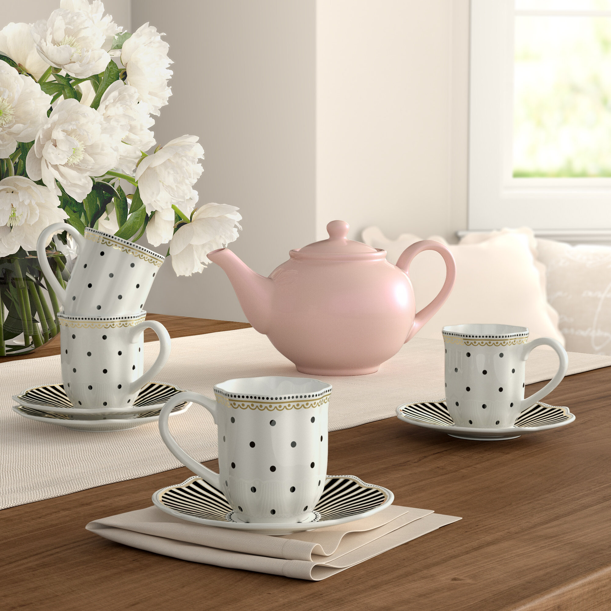 Callison Stripe Mini Dot Espresso Cup 