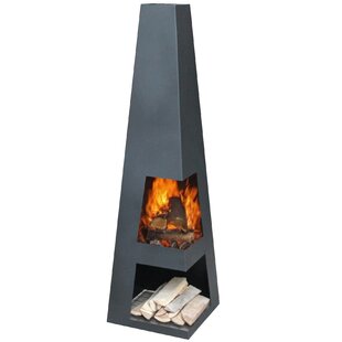 Hendry Steel Chiminea By Sol 72 Outdoor
