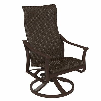 Corsica Woven High Back Swivel Chair Tropitone Finish Graphite