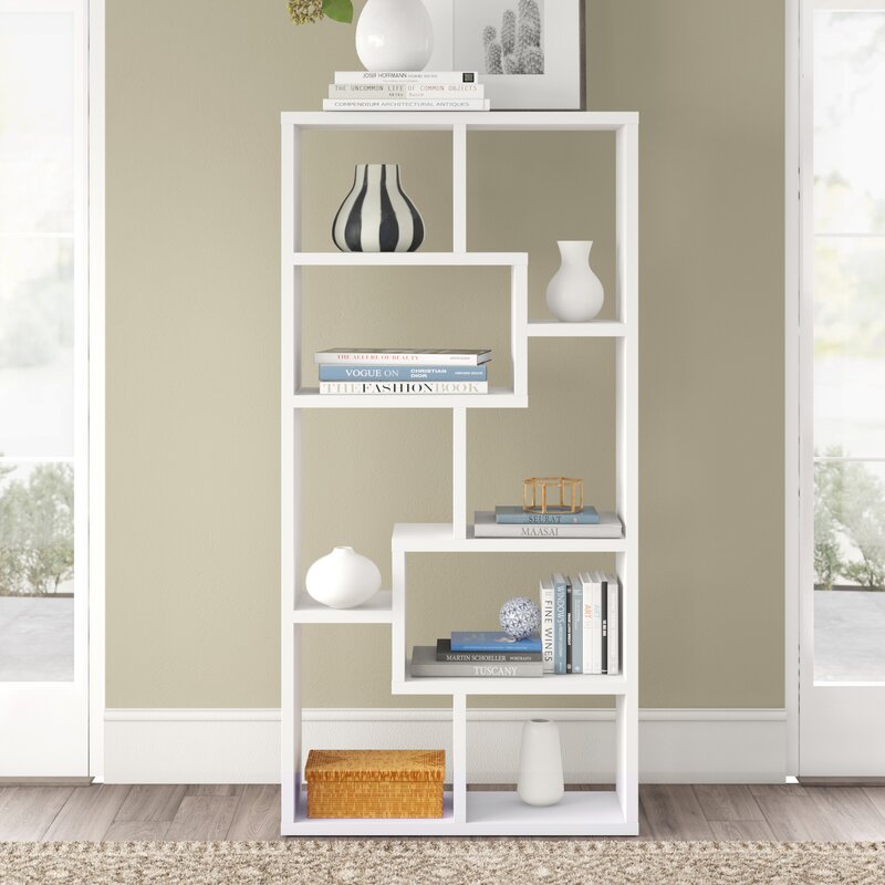 Chrysanthos Geometric Bookcase Reviews Joss Main