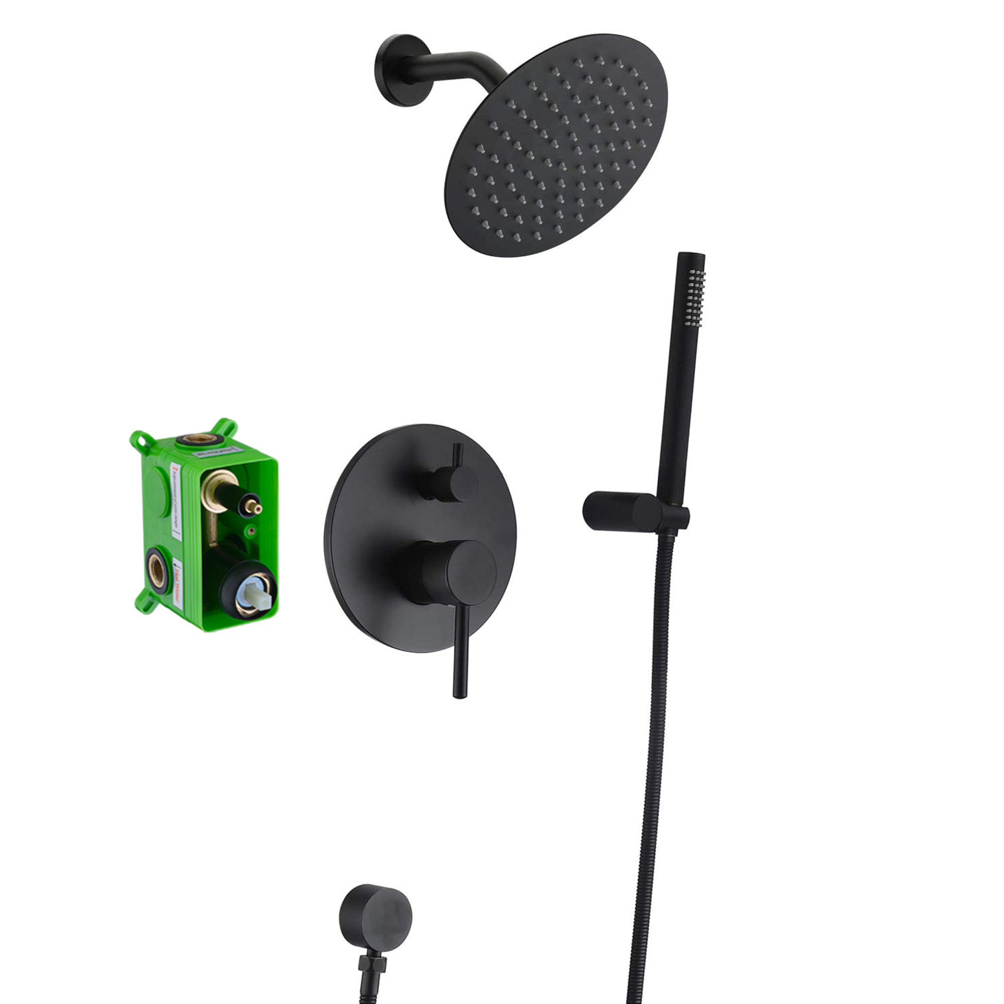 sumerain Matte Black Shower Faucet Set System & Reviews Wayfair