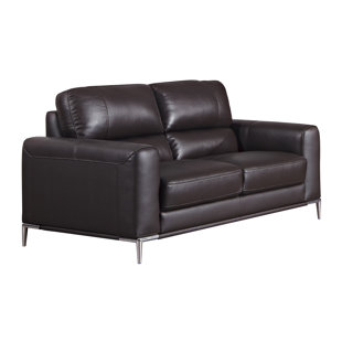 Go to store & view more images Orren Ellis Hennis Leather Loveseat