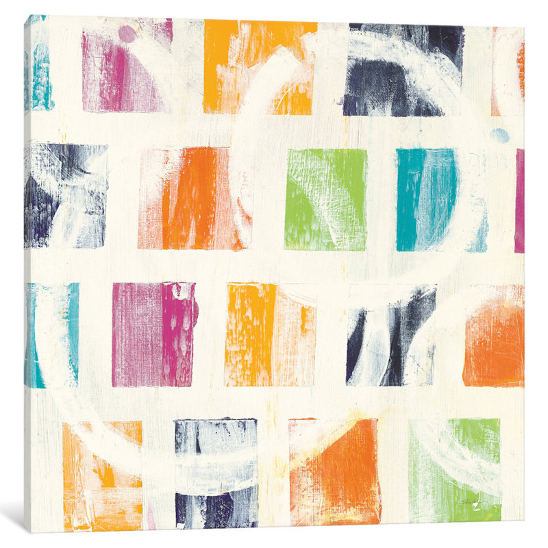 East Urban Home Color Block Ii Painting Print On Canvas Wayfair