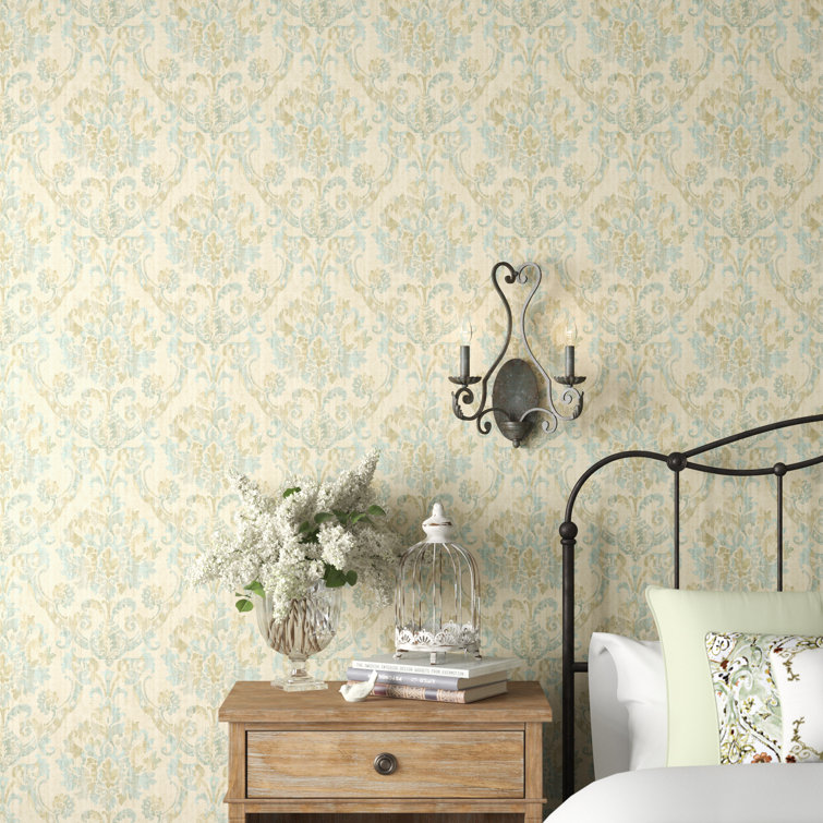 Ophelia Co Kalinowski 33 L X 5 W Damask Wallpaper Roll Reviews Wayfair