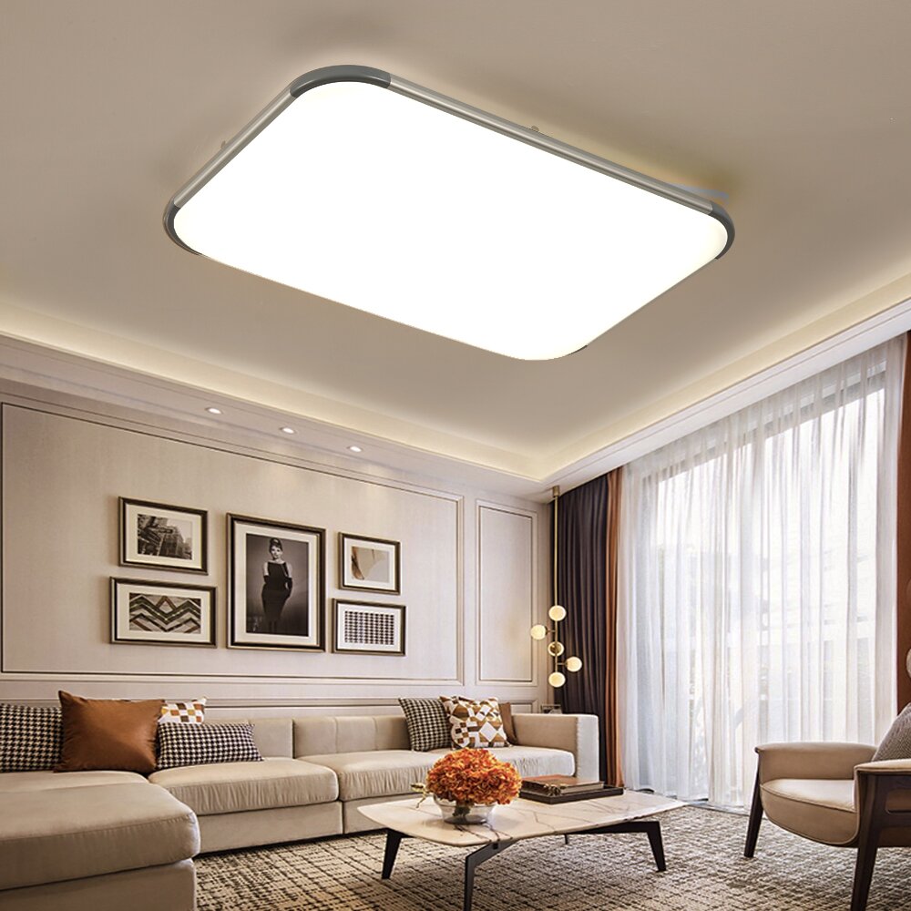48W LED Deckenleuchte Wohnzimmer Küche Deckenlampe Dimmbar Lampe Farbwechsel  