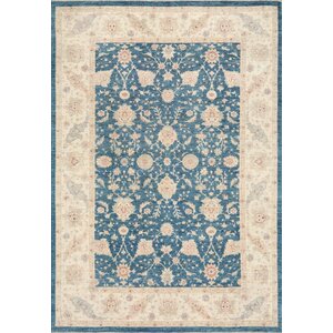 Ferehan Hand-Knotted Blue Area Rug