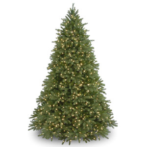 7.5' Green Fir Artificial Christmas Tree with 1250 Lights with Stand