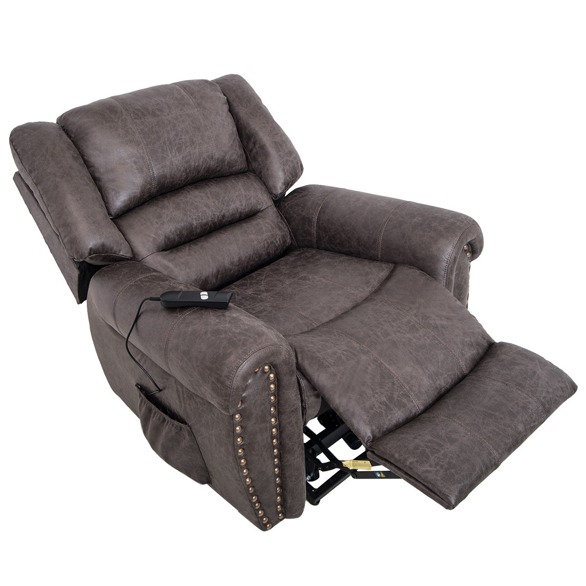 Red Barrel Studio Ajaycia Faux Leather Power Lift Assist Recliner Wayfair