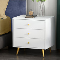 Wayfair white and gold nightstand Sale
