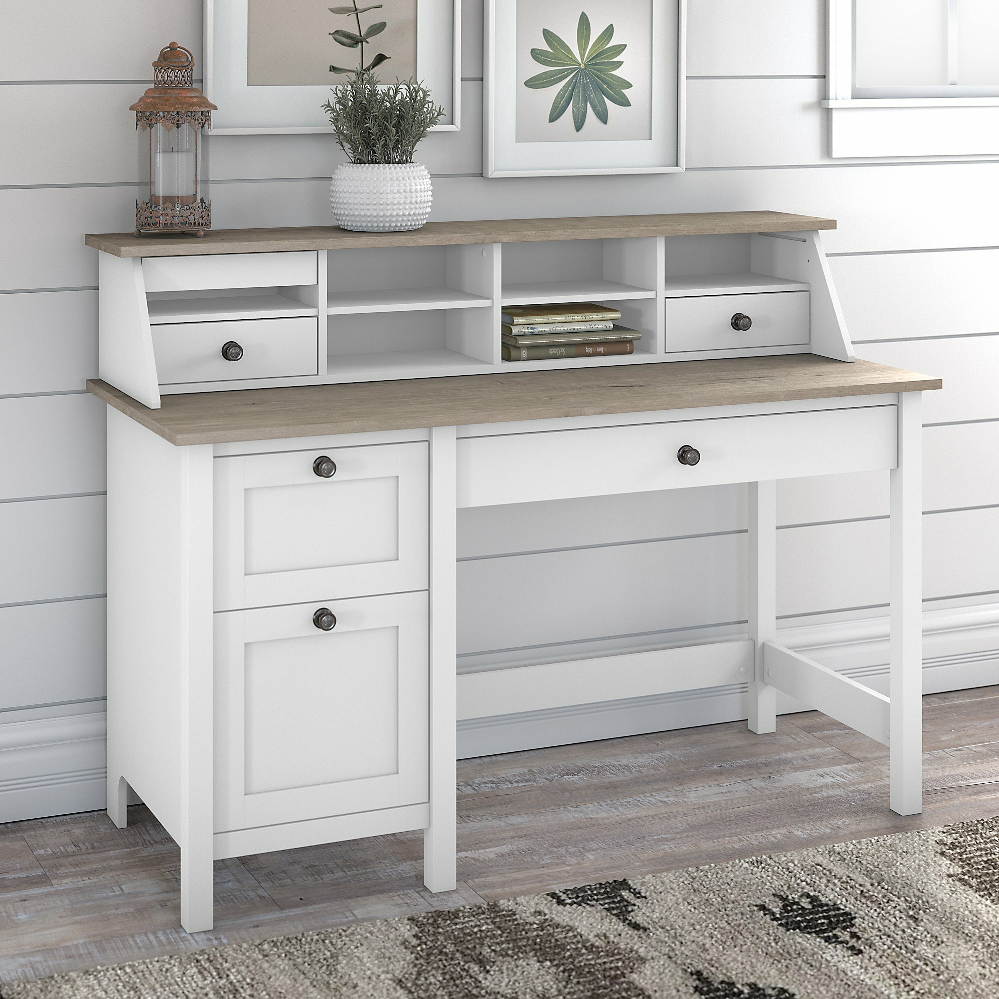 Rosecliff Heights Jace 54w Computer Desk With Drawers And Desktop