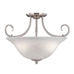 Greenport 3-Light Semi-Flush Mount