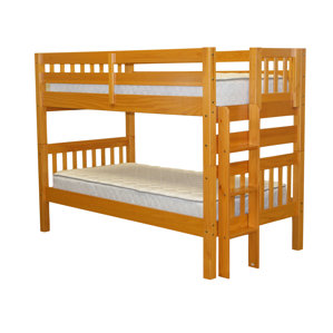 Mission Twin over Twin Bunk Bed by Bedz King