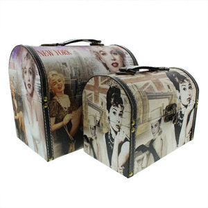 2-tlg. Box-Set Marilyn/Audrey aus Kunstleder von..