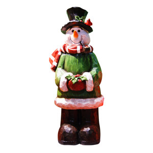 Snowman Garden Statue Christmas Decoration