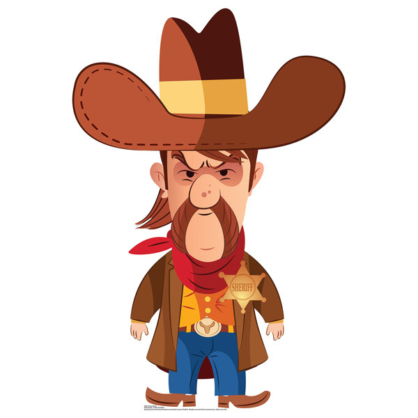 Advanced Graphics Cartoon Sheriff Cardboard Cutout Stand Up Wayfair