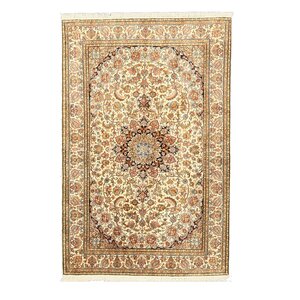 Paithan Hand-Knotted Beige Area Rug