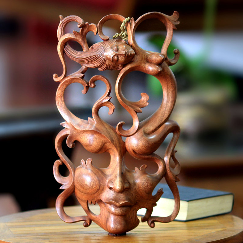 Novica Modern Wood Mask Wall Decor Wayfair
