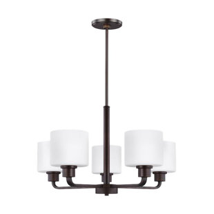 Go to store & view more images Finbar 5-Light Shaded Chandelier by Andover Mills