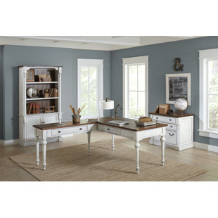 Go to store & view more images August Grove Chmura 3 Piece Desk Office Suite