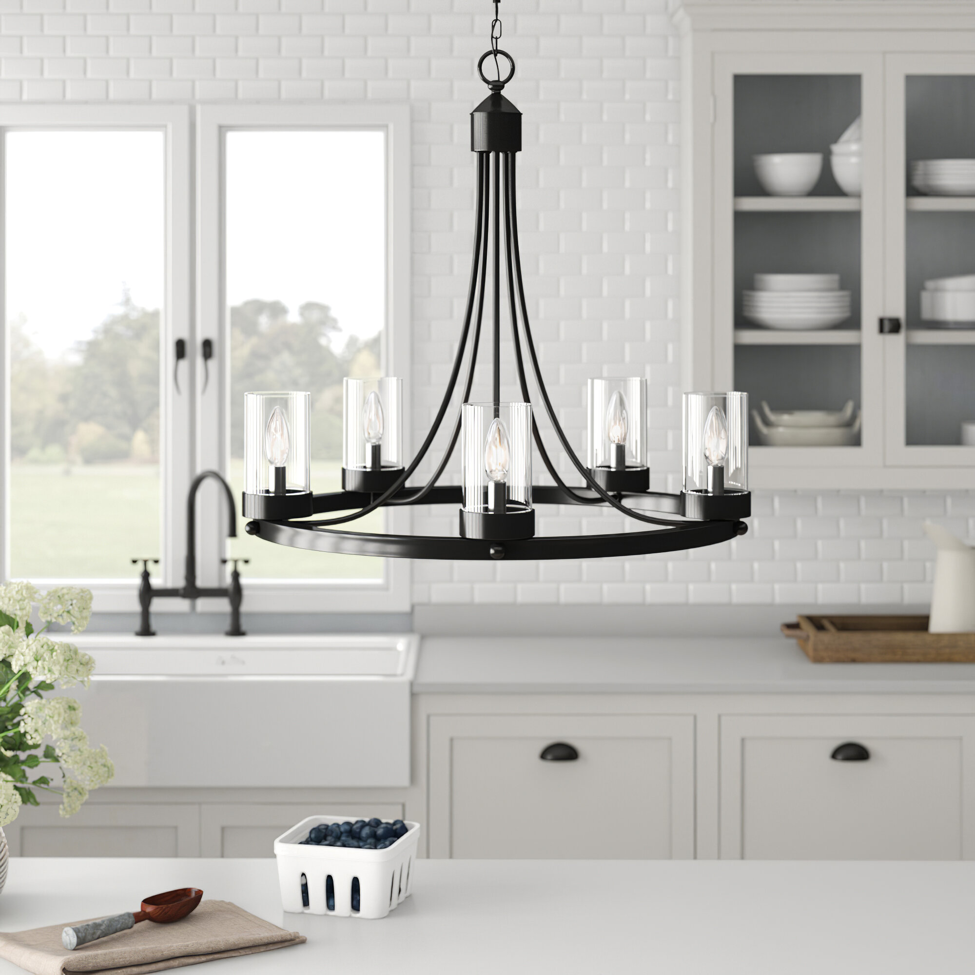 wayfair modern farmhouse chandelier