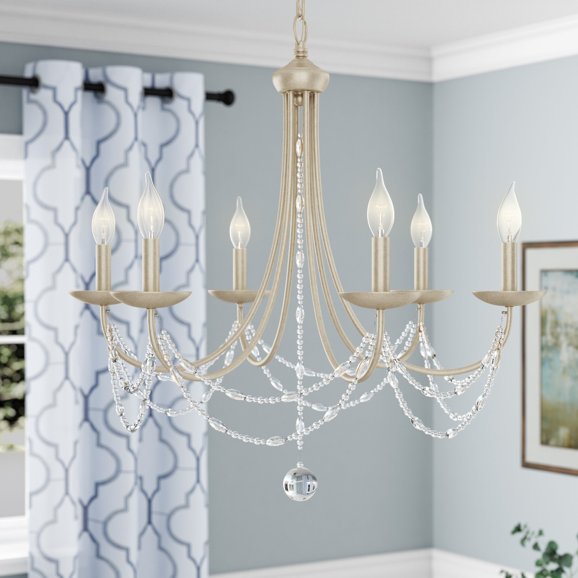 Alcott Hill Nantucket 6 Light Candle Style Clic Traditional Alcott Hill Nantucket 6 Light Candle
