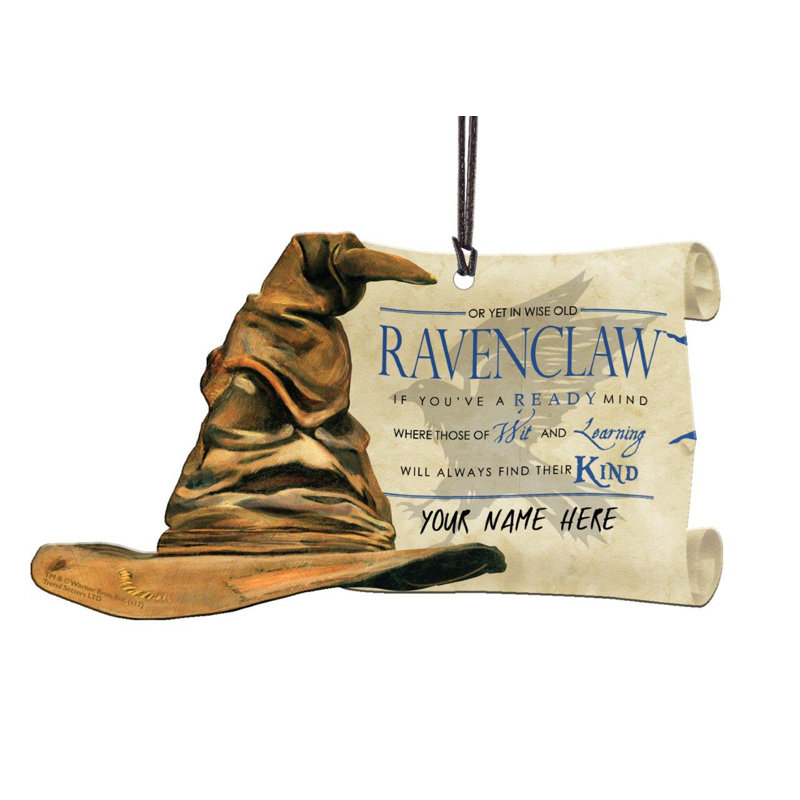 Trend Setters Harry Potter Sorting Hat Ravenclaw Personalized Hanging Acrylic Shaped Decoration Reviews Wayfair