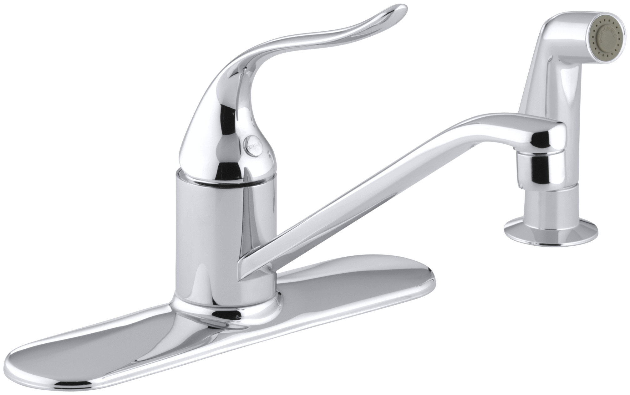 Brushed Nickel Finish Kitchen faucet sprayer wash sink 1/2 " Connection