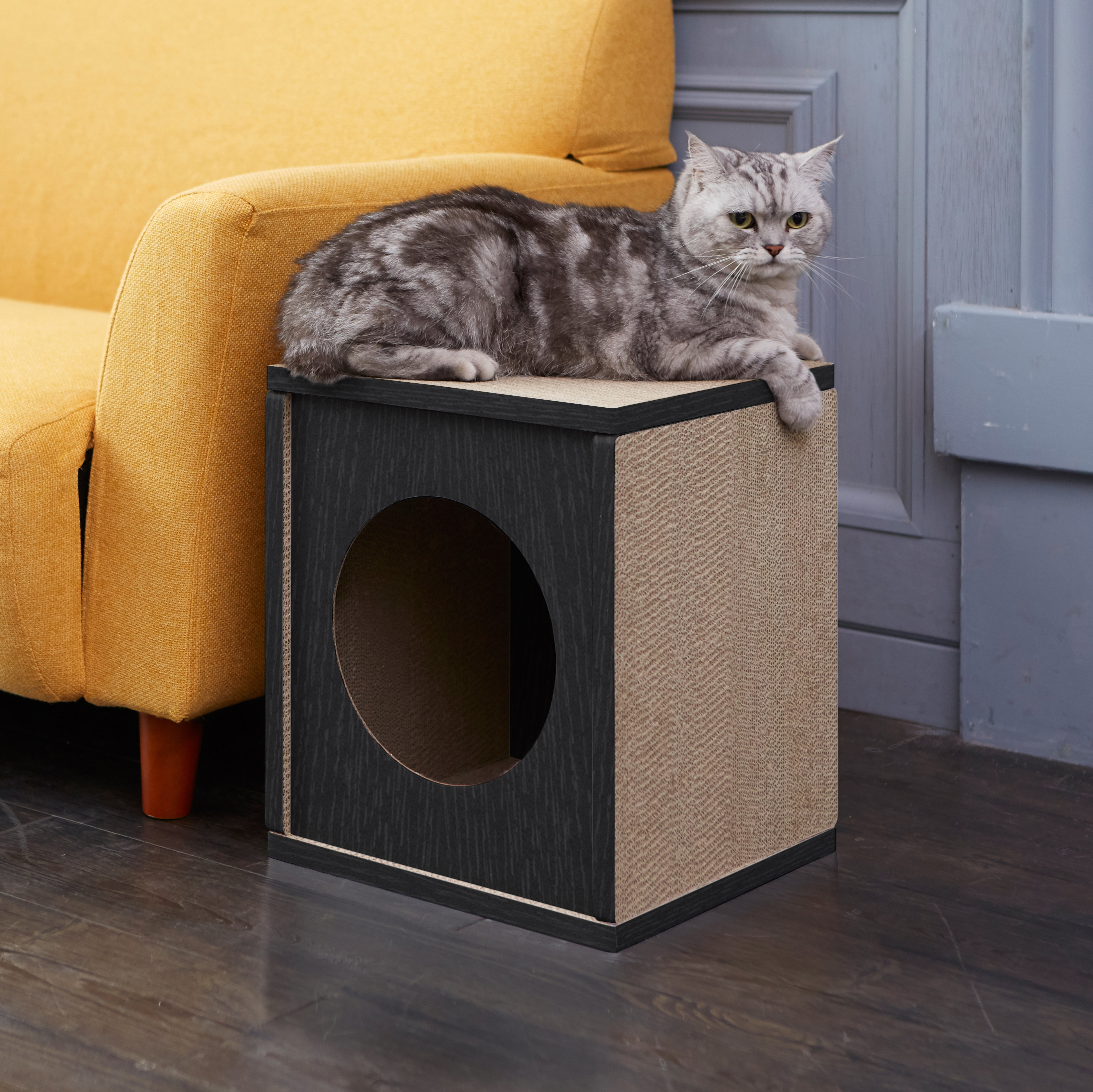 Tucker Murphy Pet Ascencio Cat House Scratching Post Reviews Wayfair