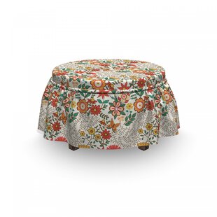 Tulip Images Ottoman Slipcover (Set Of 2) By East Urban Home