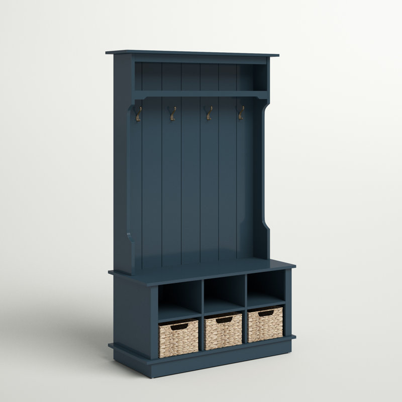 ( incomplete) Bridget Hall Tree with Open Storage Color: Fontana Blue