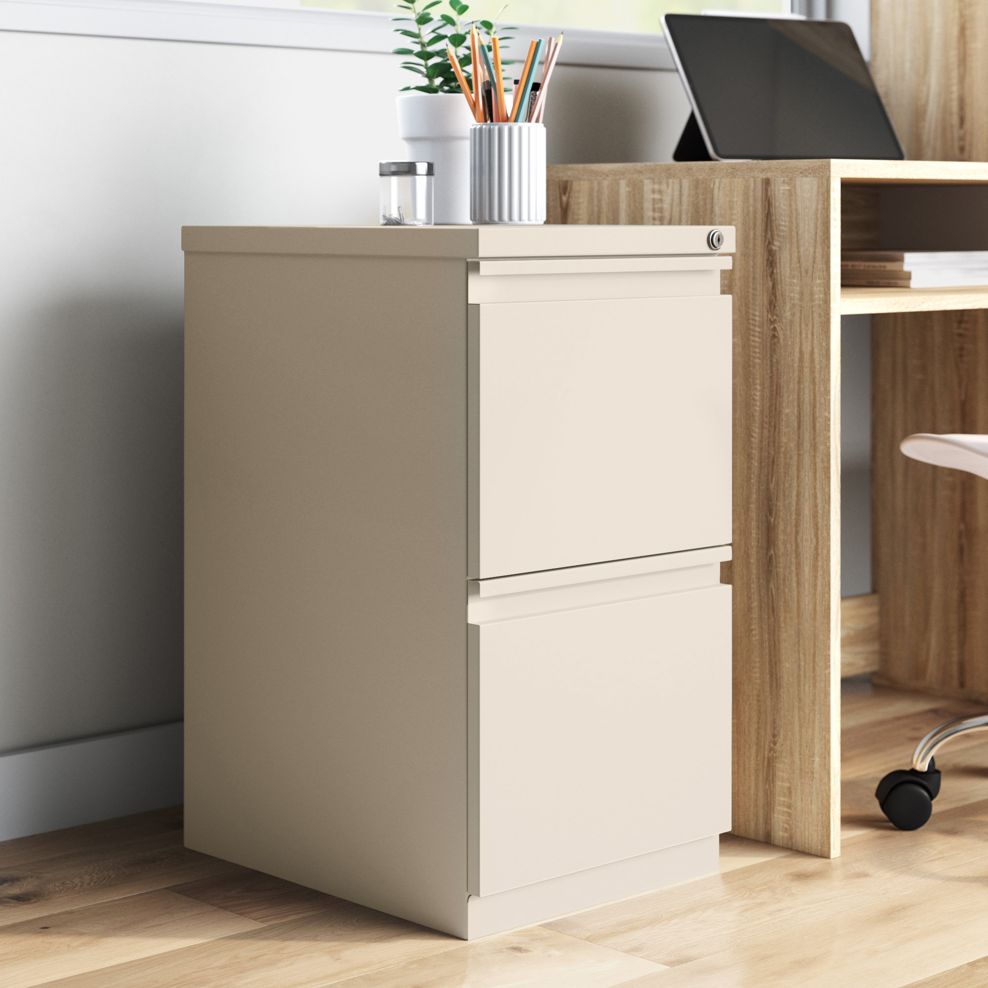 Dotted Line Ellie Pedestal 2 Drawer Mobile Vertical Filing Cabinet Reviews Wayfair