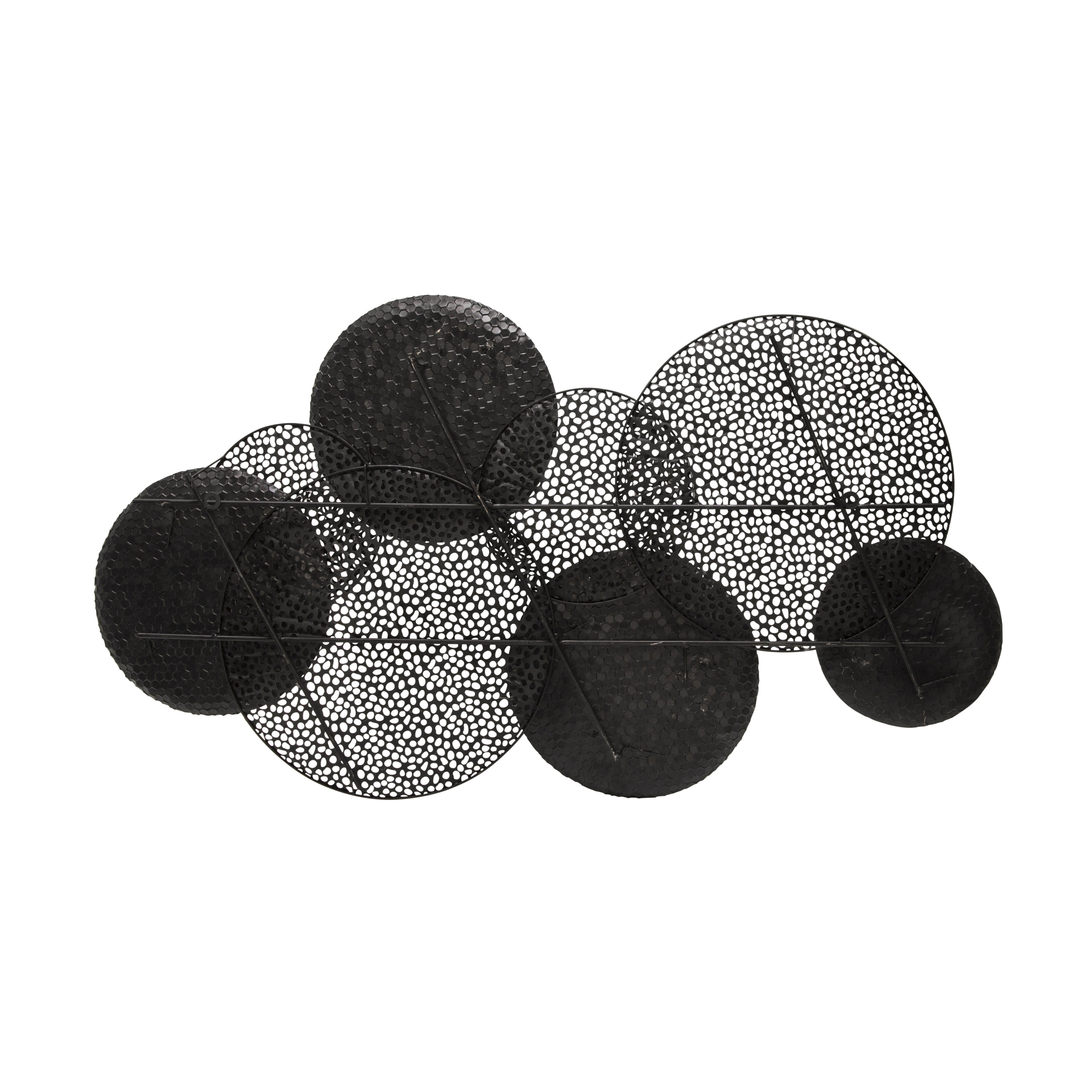 Mercer41 8 Piece Interconnected Metal Circles Wall Décor Set Wayfair