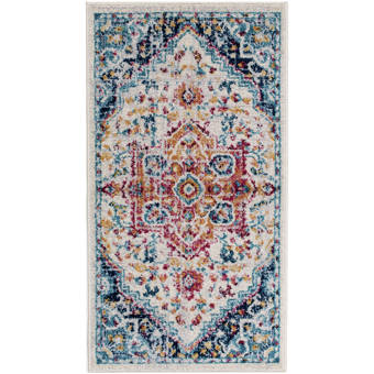 East Urban Home Shichiri Beach In Sagami Province Purple Orange Area Rug Wayfair