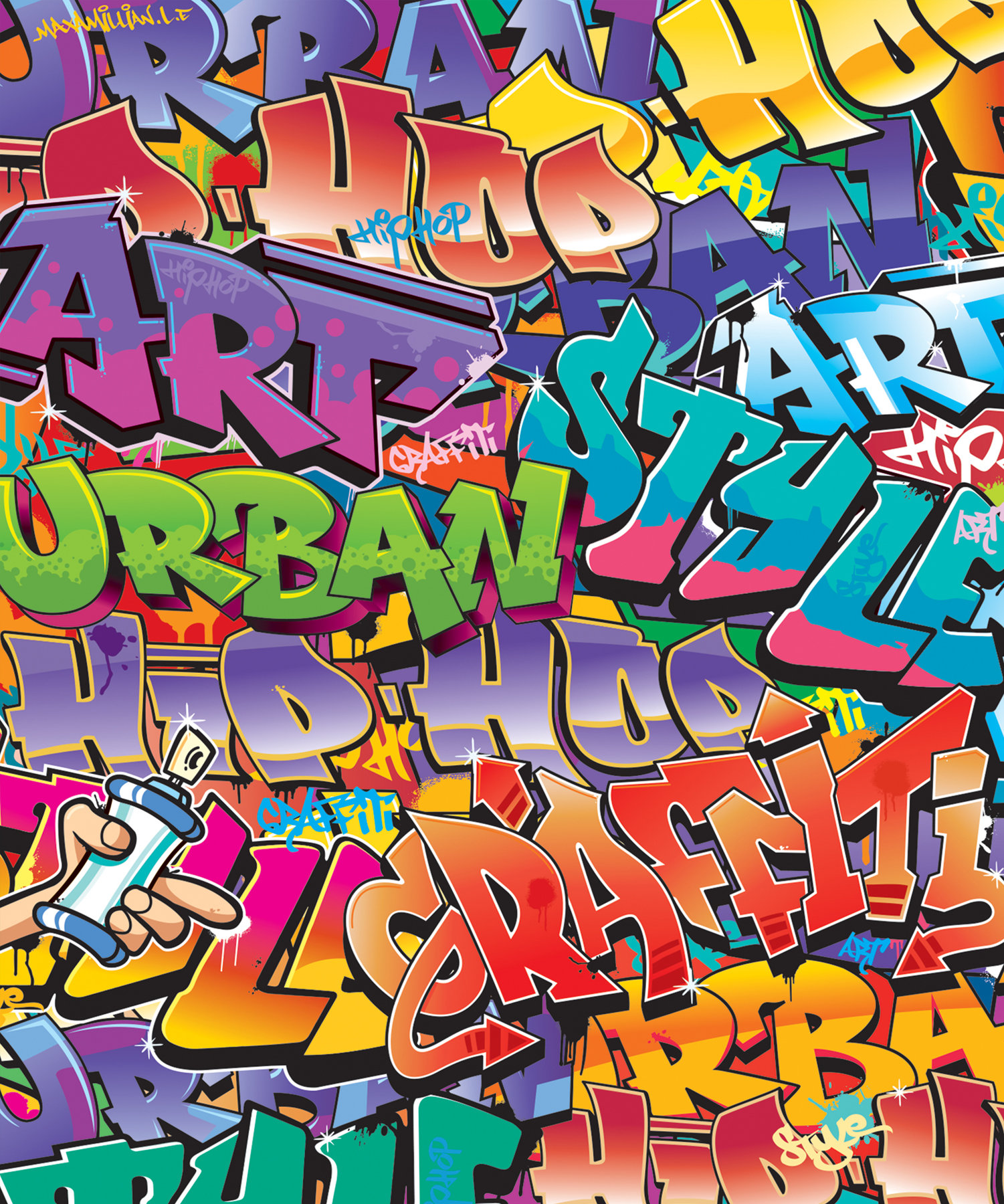 Zoomie Kids Mendonca Graffiti Wall Mural Wayfair