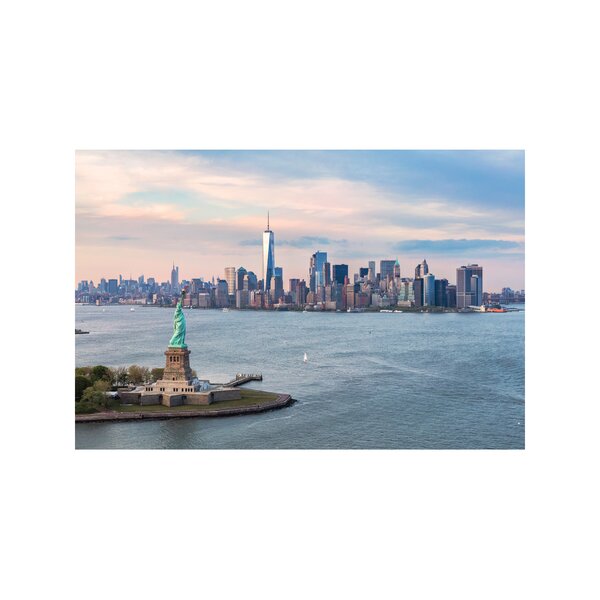 Harbor Shower Curtain Statue of Lİberty NYC Print for Bathroom